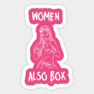 Women also box Sticker